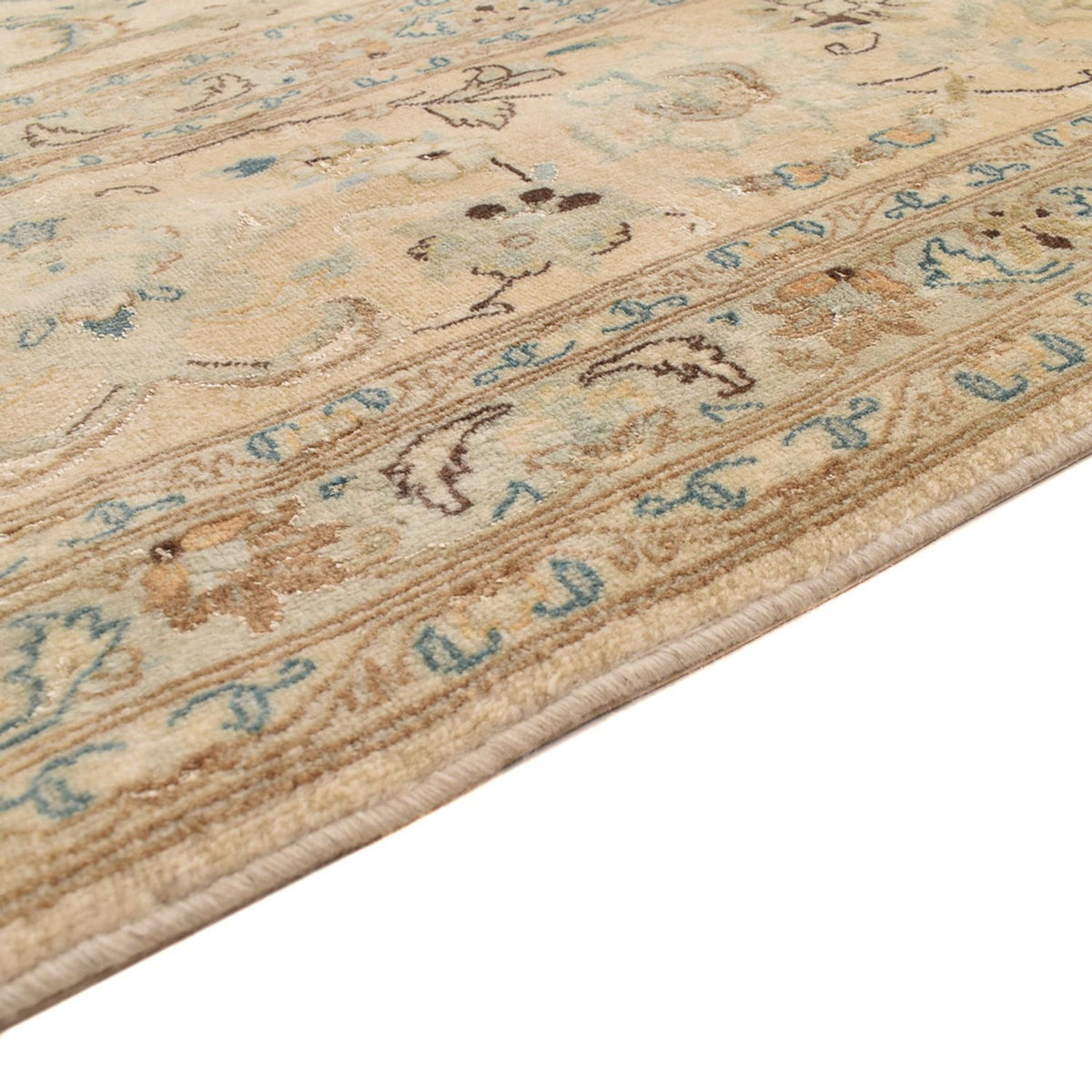 Perzisch tapijt - Tabriz - Royal - 342 x 252 cm - licht beige
