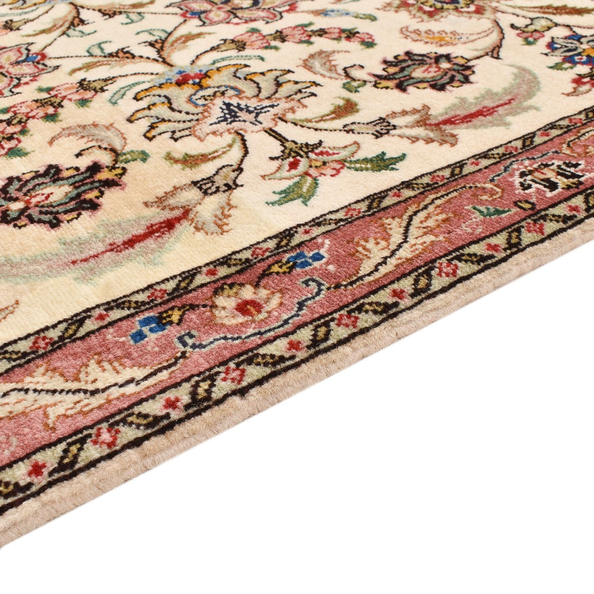 Loper Perzisch tapijt - Tabriz - Royal - 284 x 70 cm - beige