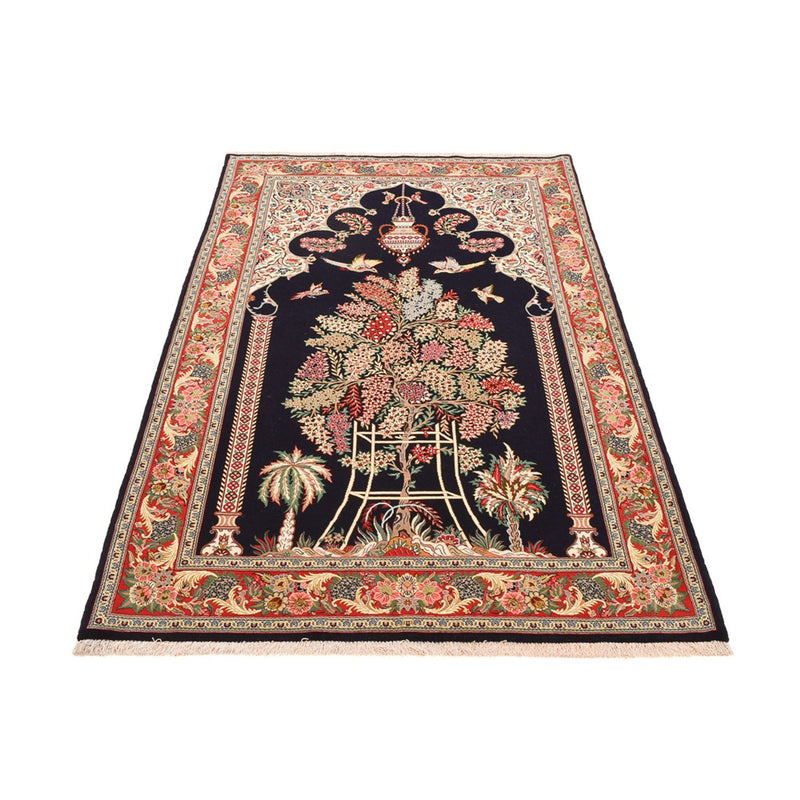 Perzisch tapijt - Ghom - Koninklijk - 218 x 135 cm - donkerblauw