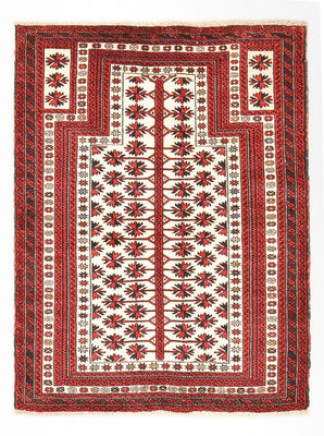 Baluch tapijt - 128 x 100 cm - veelkleurig