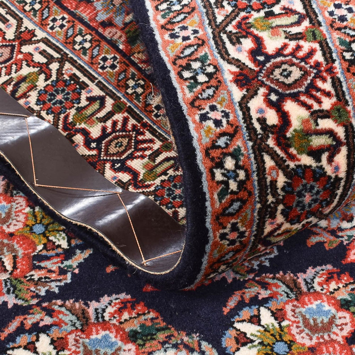 Loper Perzisch tapijt - Bijar - 200 x 70 cm - donkerblauw