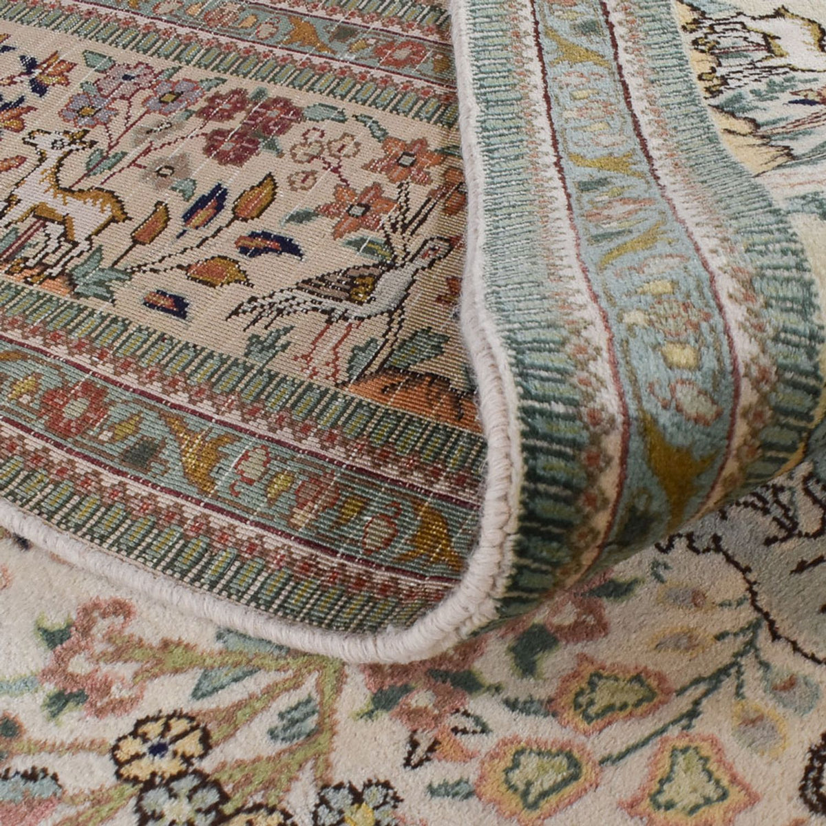 Perzisch tapijt - Klassiek speciale vorm  - 365 x 302 cm - lichtgroen