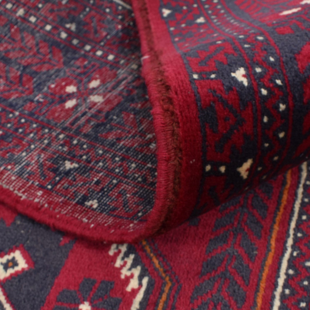 Loper Baluch tapijt - 414 x 97 cm - rood
