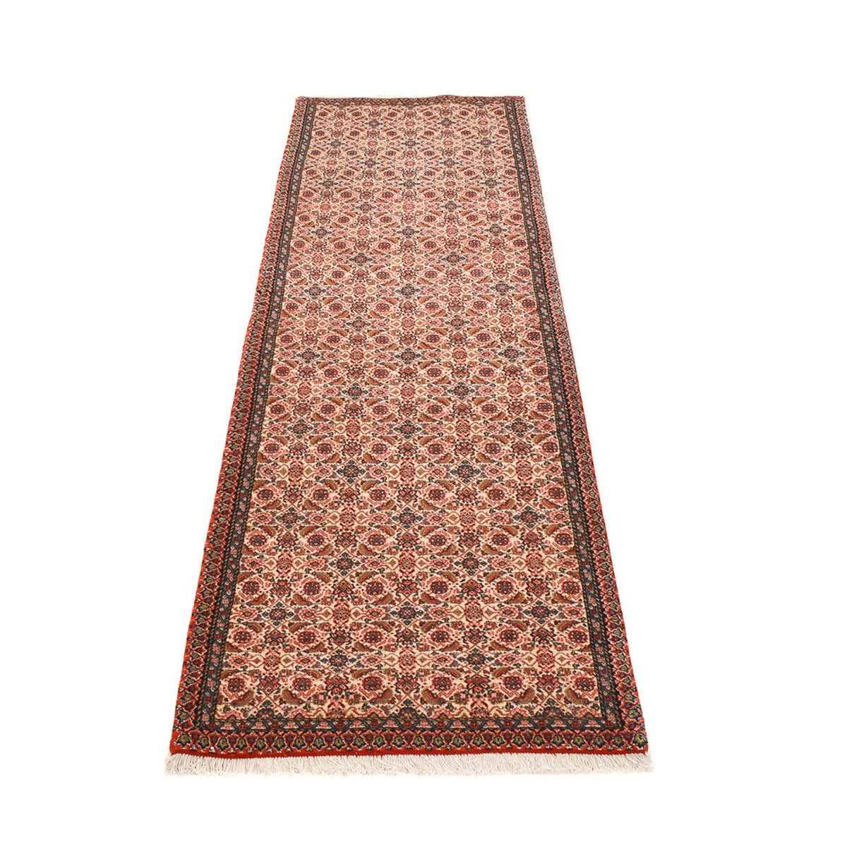 Loper Perzisch tapijt - Tabriz - 282 x 83 cm - licht rood