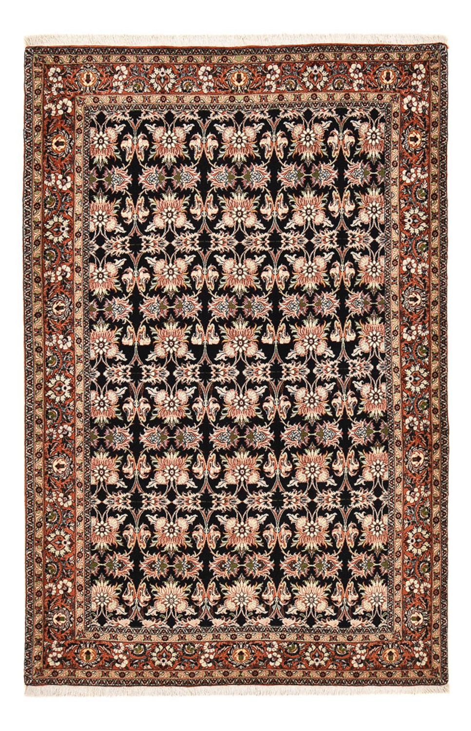 Perzisch tapijt - Bijar - 223 x 140 cm - donkerblauw
