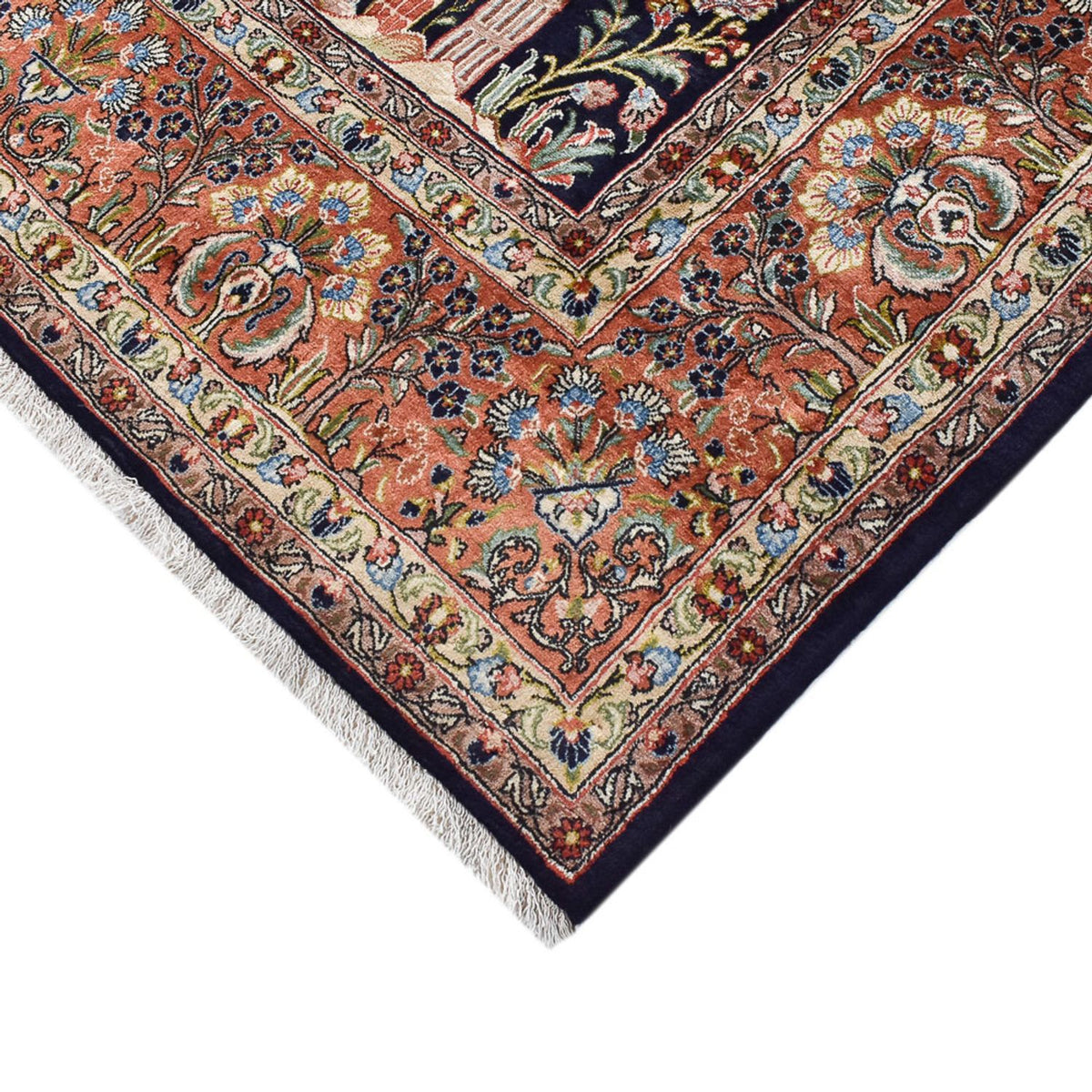 Perzisch tapijt - Klassiek - Koninklijke - 380 x 258 cm - donkerblauw