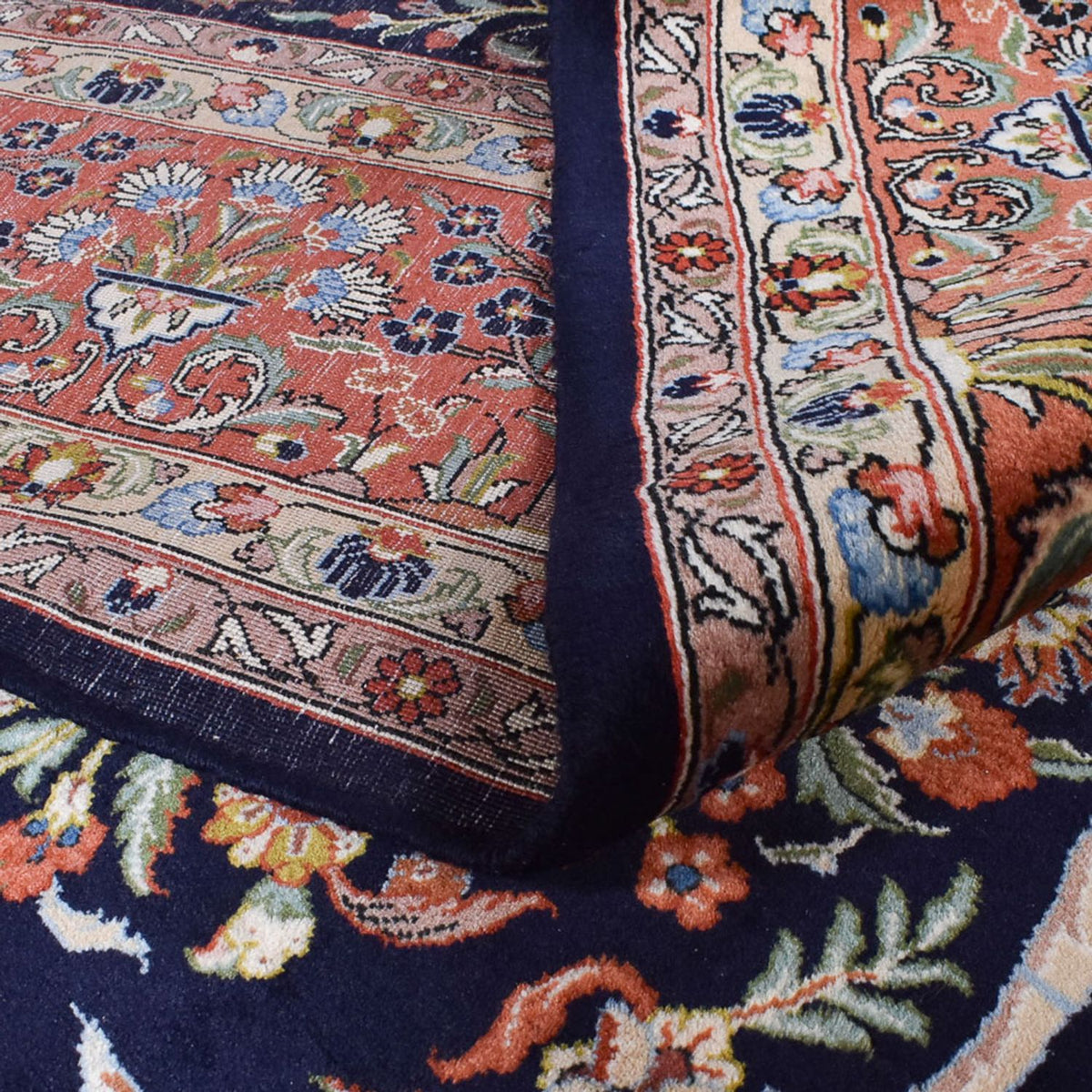 Perzisch tapijt - Klassiek - Koninklijke - 380 x 258 cm - donkerblauw