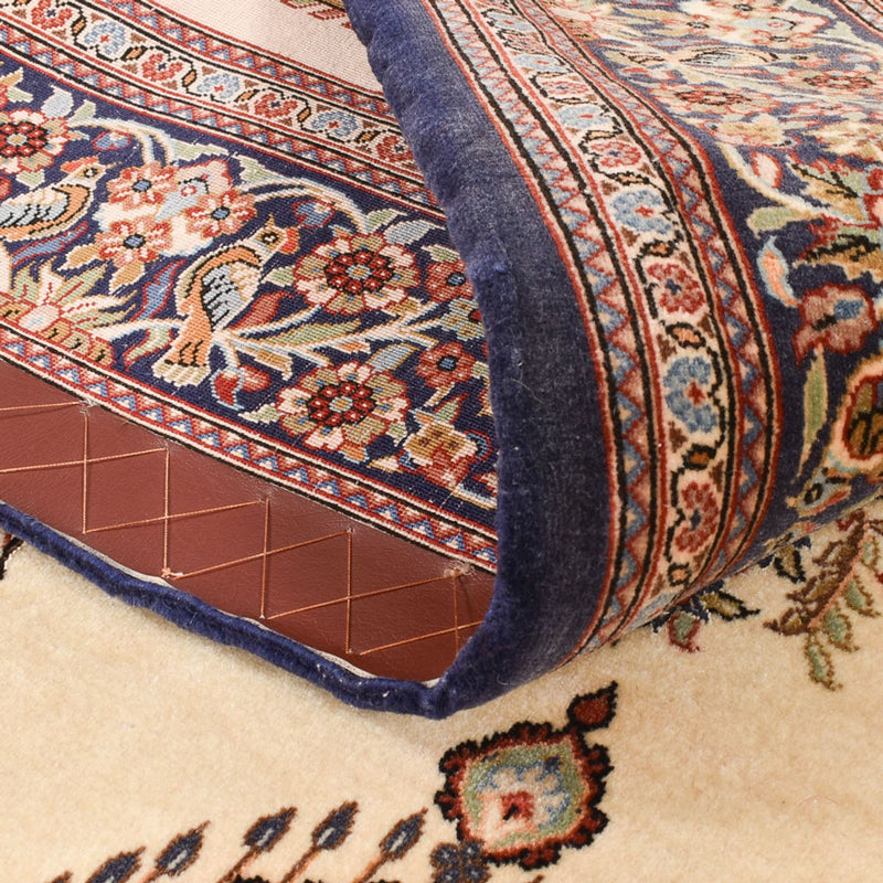 Perzisch tapijt - Ghom - Koninklijk - 204 x 132 cm - beige