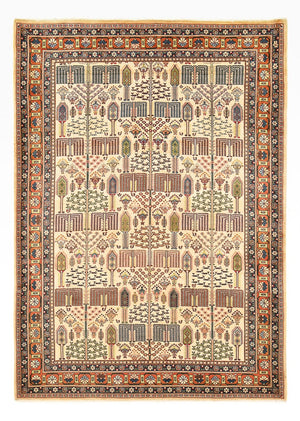 Gabbeh Tapijt - Kashkuli Perzisch - 290 x 205 cm - licht beige