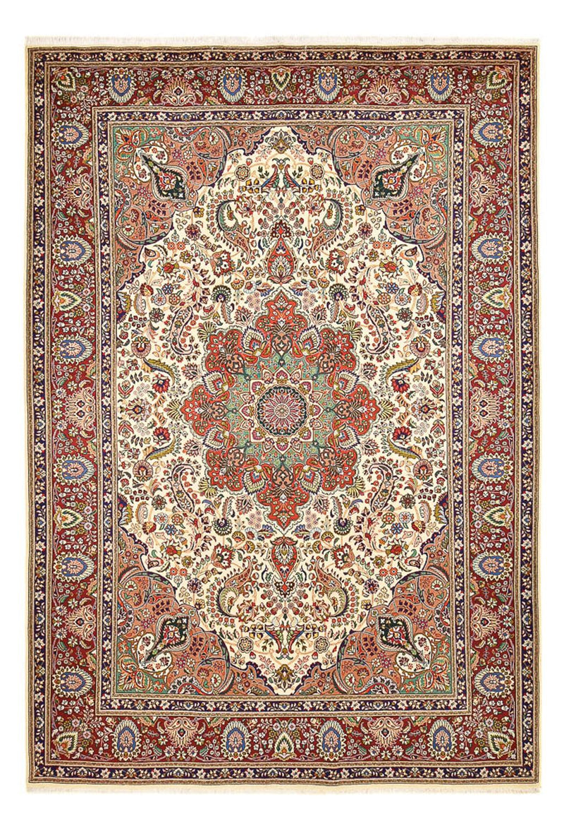 Perzisch tapijt - Tabriz - Royal - 367 x 252 cm - beige