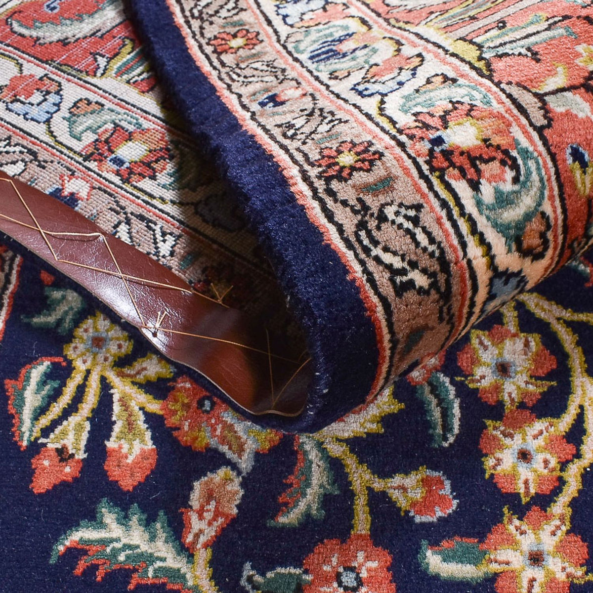 Perzisch tapijt - Keshan - 375 x 252 cm - donkerblauw