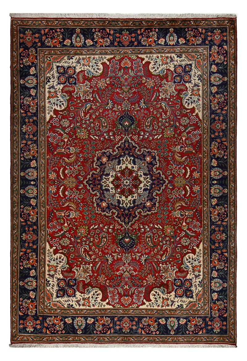 Perzisch tapijt - Tabriz - 290 x 203 cm - bordeauxrood