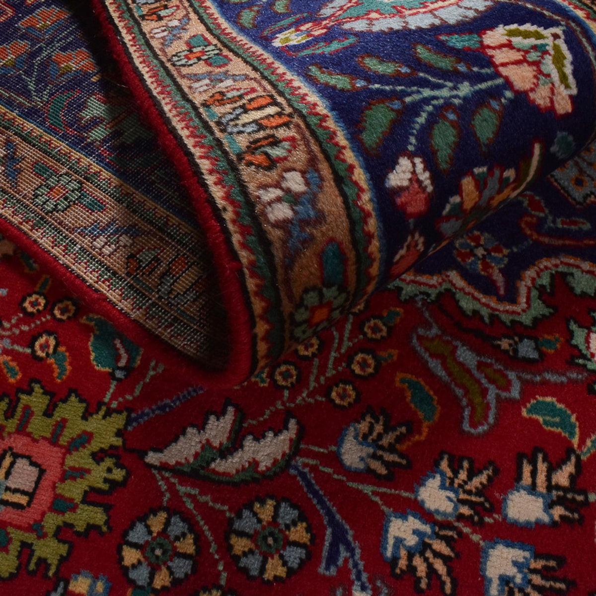 Perzisch tapijt - Tabriz - 290 x 203 cm - bordeauxrood