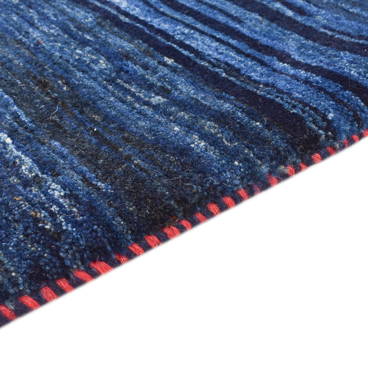 Gabbeh Tapijt - Loribaft Perzisch - 143 x 119 cm - donkerblauw