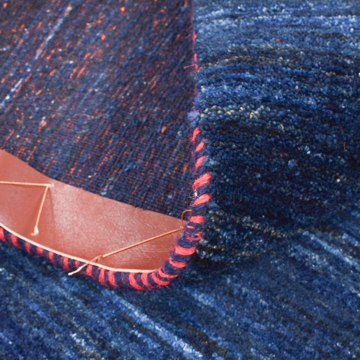 Gabbeh Tapijt - Loribaft Perzisch - 143 x 119 cm - donkerblauw