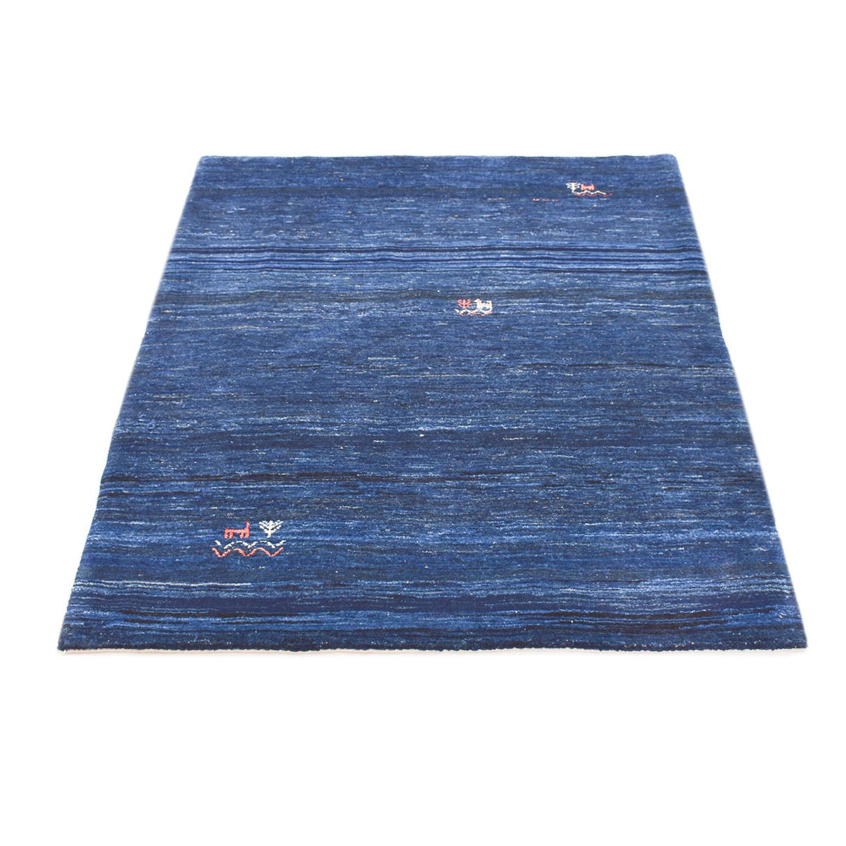 Gabbeh Tapijt - Loribaft Perzisch - 143 x 119 cm - donkerblauw