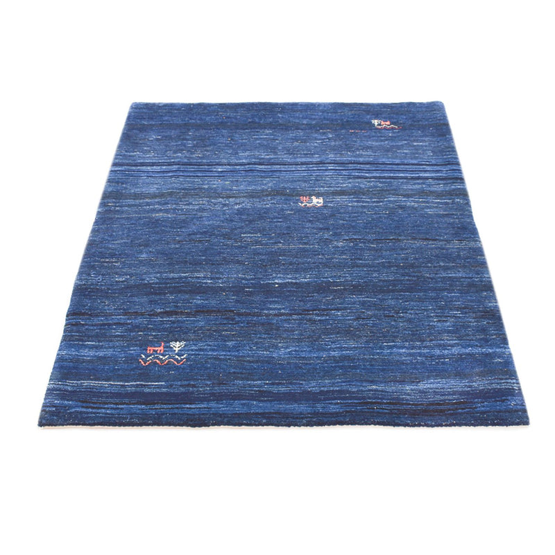 Gabbeh Tapijt - Loribaft Perzisch - 143 x 119 cm - donkerblauw