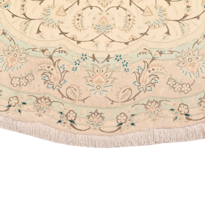 Perzisch tapijt - Tabriz - Premium rond  - 200 x 200 cm - zand