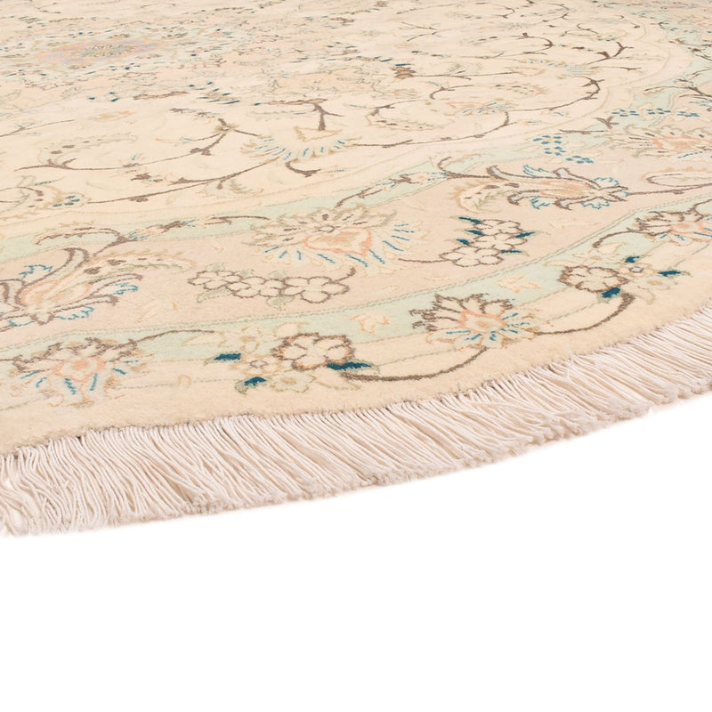 Perzisch tapijt - Tabriz - Premium rond  - 200 x 200 cm - zand