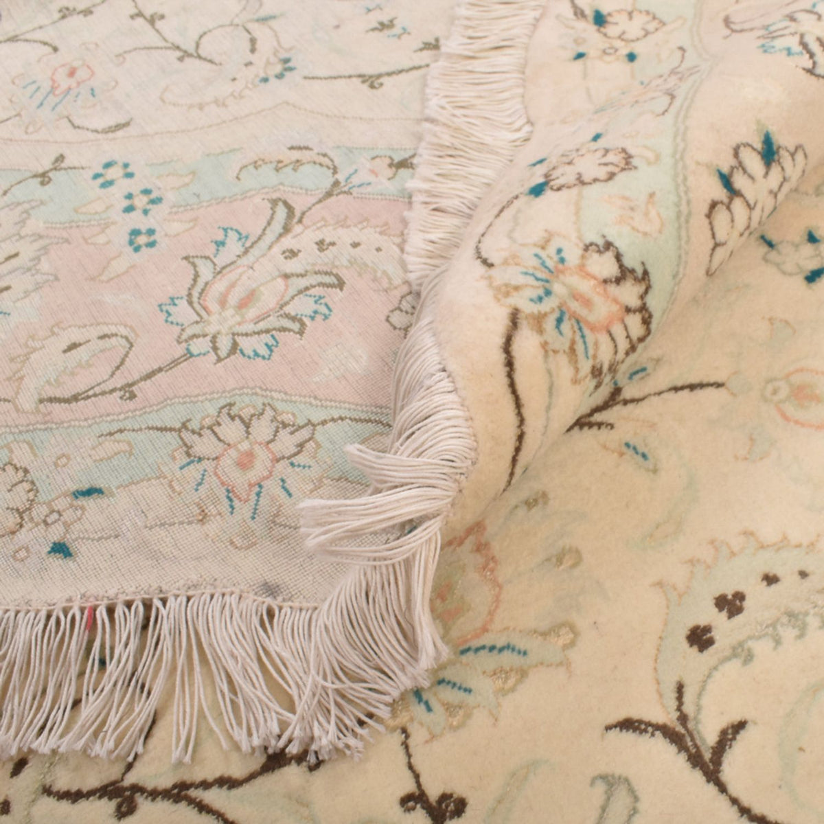 Perzisch tapijt - Tabriz - Premium rond  - 200 x 200 cm - zand