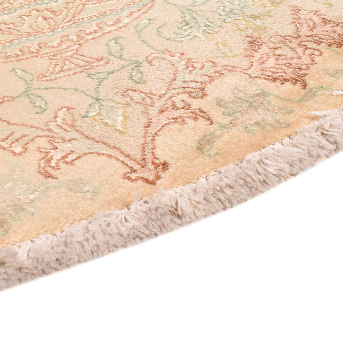 Perzisch tapijt - Tabriz - Royal rond  - 200 x 200 cm - beige