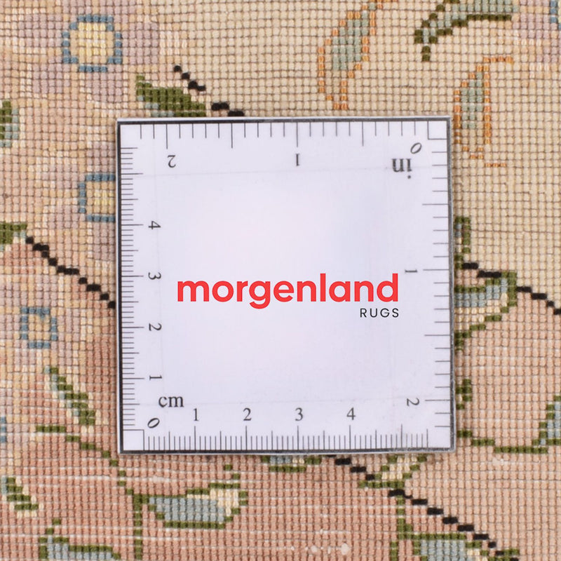 Perzisch tapijt - Tabriz - Royal rond  - 200 x 200 cm - beige