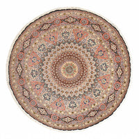 Perzisch tapijt - Tabriz - Royal rond  - 250 x 250 cm - veelkleurig