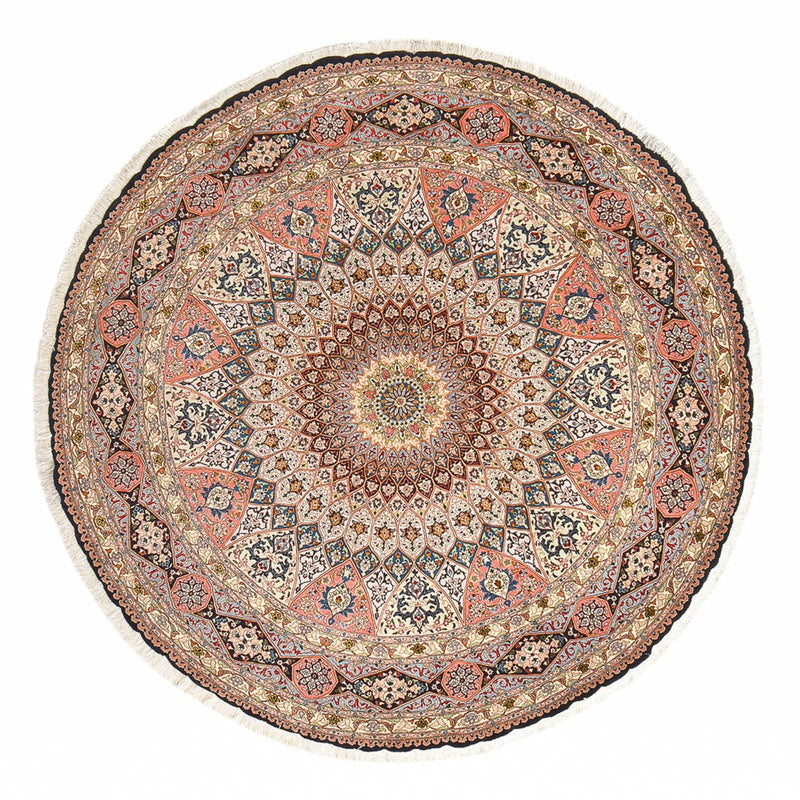 Perzisch tapijt - Tabriz - Royal rond  - 250 x 250 cm - veelkleurig