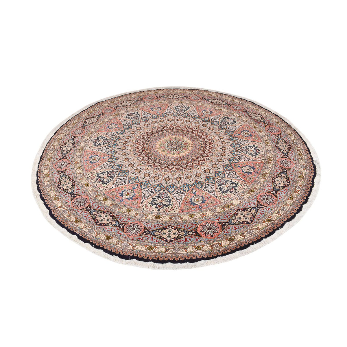 Perzisch tapijt - Tabriz - Royal rond  - 250 x 250 cm - veelkleurig