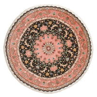 Perzisch tapijt - Tabriz - Premium rond  - 250 x 250 cm - donkerblauw