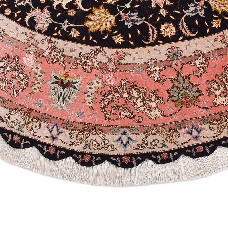 Perzisch tapijt - Tabriz - Premium rond  - 250 x 250 cm - donkerblauw