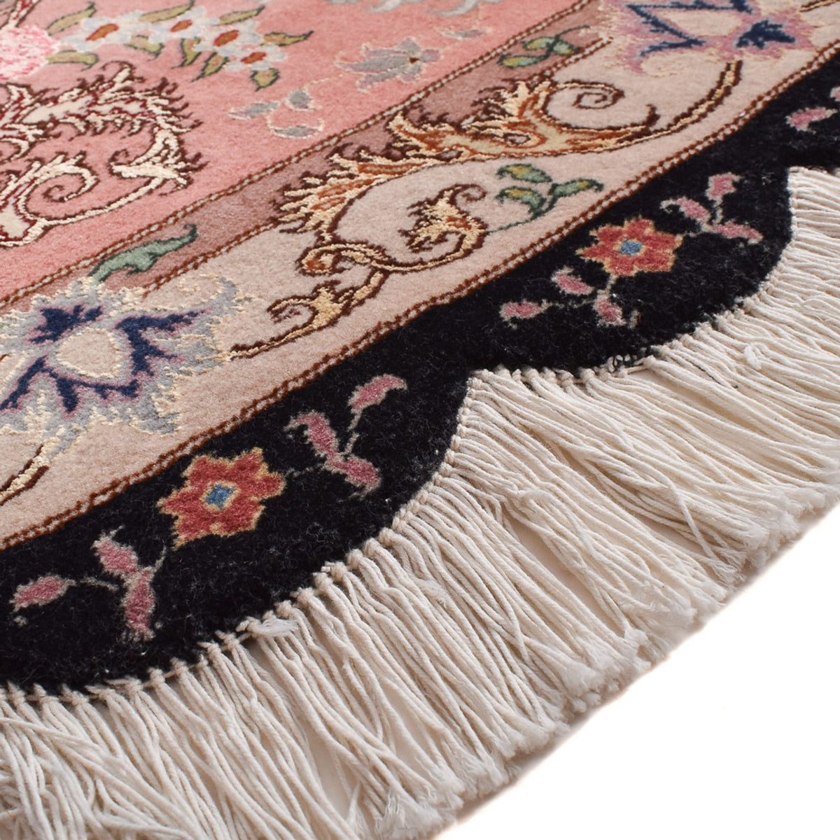 Perzisch tapijt - Tabriz - Premium rond  - 250 x 250 cm - donkerblauw