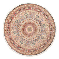Perzisch tapijt - Tabriz - Royal rond  - 250 x 250 cm - licht rood