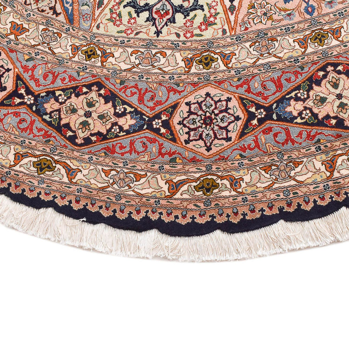 Perzisch tapijt - Tabriz - Royal rond  - 250 x 250 cm - licht rood