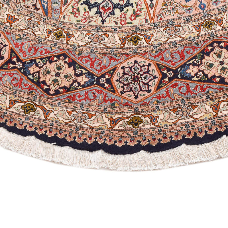 Perzisch tapijt - Tabriz - Royal rond  - 250 x 250 cm - licht rood