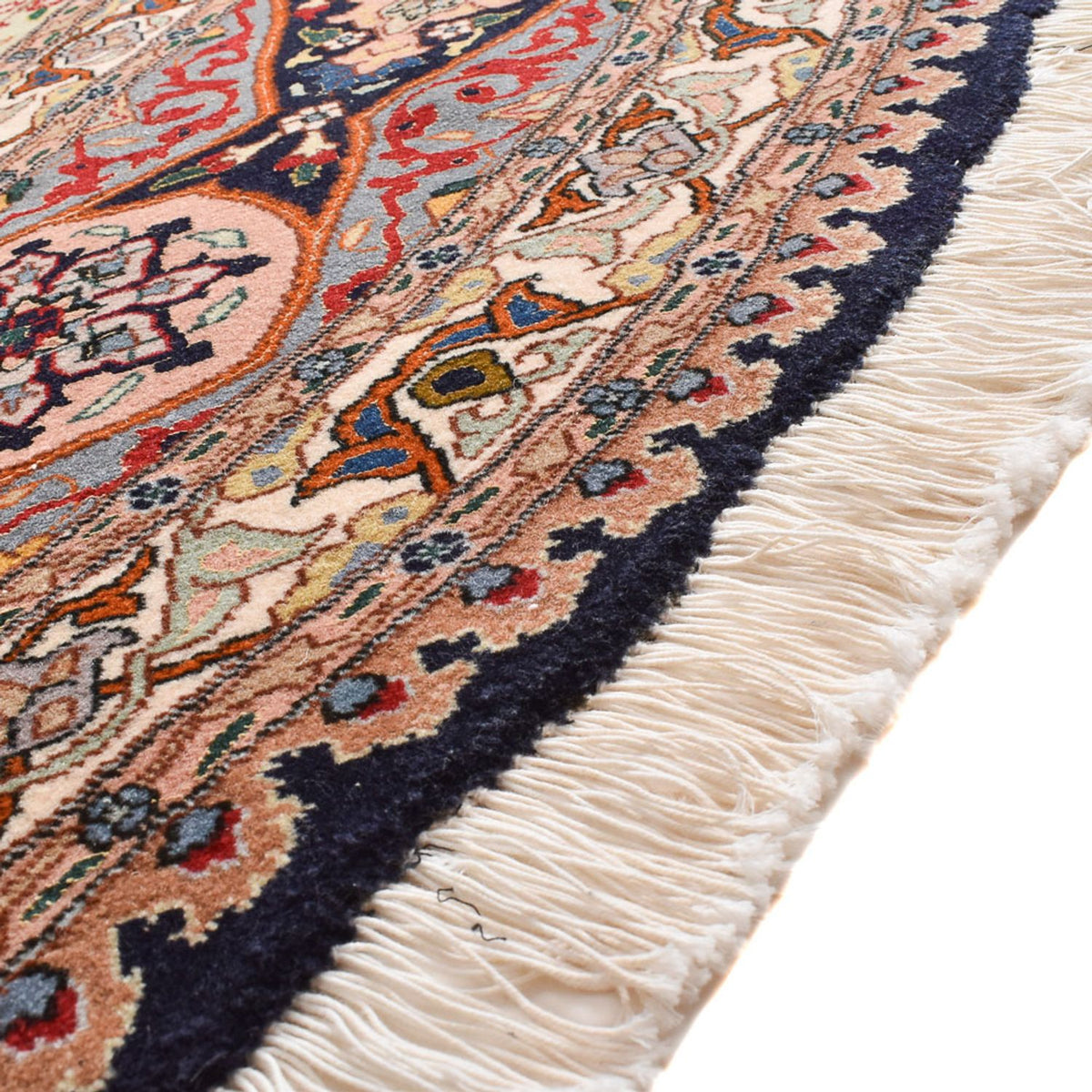 Perzisch tapijt - Tabriz - Royal rond  - 250 x 250 cm - licht rood