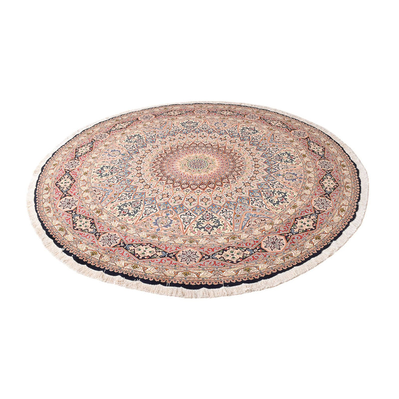 Perzisch tapijt - Tabriz - Royal rond  - 250 x 250 cm - licht rood