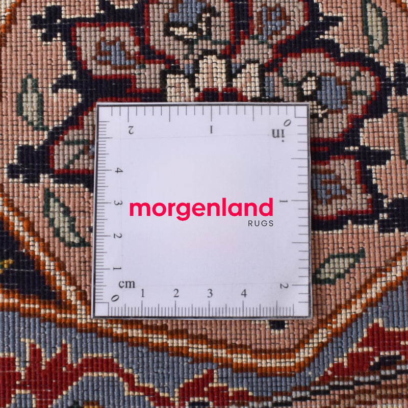 Perzisch tapijt - Tabriz - Royal rond  - 250 x 250 cm - licht rood