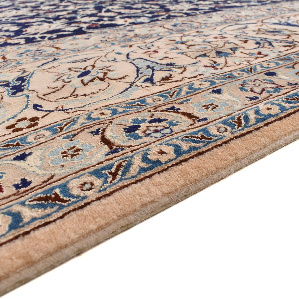 Perzisch tapijt - Nain - Premium - 351 x 253 cm - donkerblauw