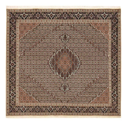 Perzisch tapijt - Tabriz - Royal vierkant  - 202 x 200 cm - bruin
