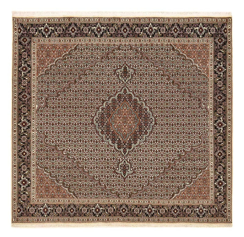 Perzisch tapijt - Tabriz - Royal vierkant  - 202 x 200 cm - bruin