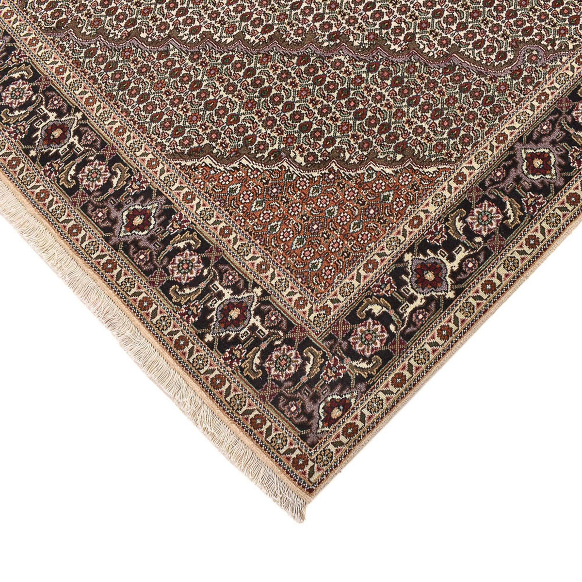 Perzisch tapijt - Tabriz - Royal vierkant  - 202 x 200 cm - bruin