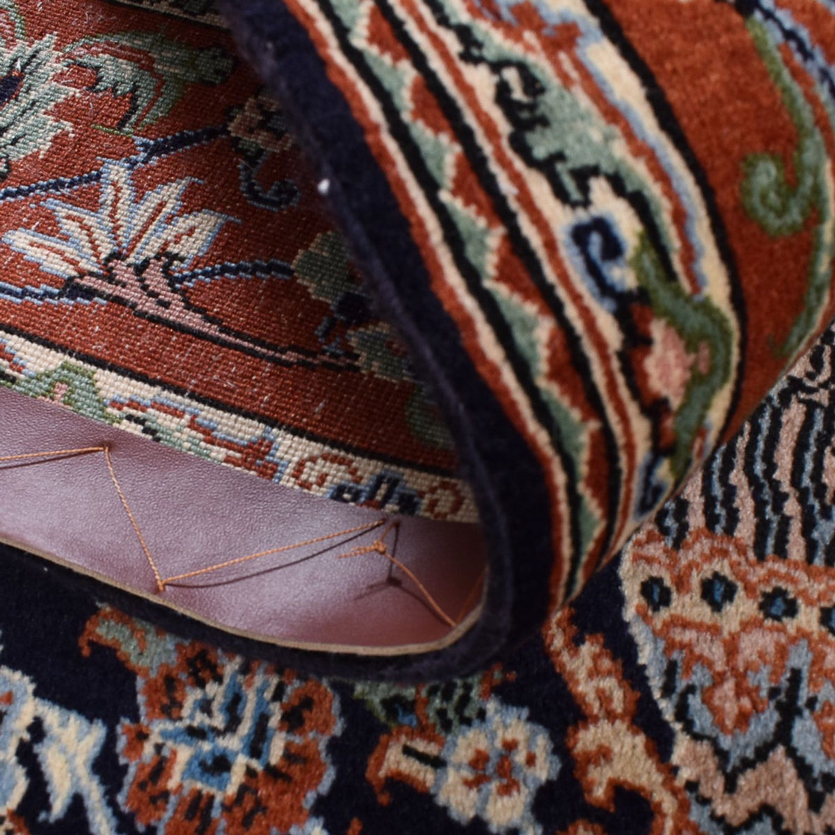 Perzisch tapijt - Ghom - Koninklijk - 208 x 137 cm - donker beige