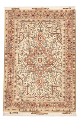 Perzisch tapijt - Tabriz - Royal - 151 x 106 cm - licht beige