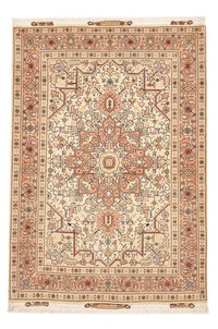 Perzisch tapijt - Tabriz - Royal - 151 x 106 cm - licht beige
