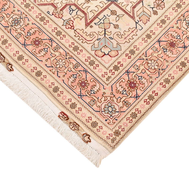 Perzisch tapijt - Tabriz - Royal - 151 x 106 cm - licht beige