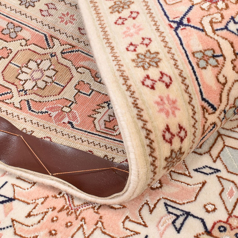 Perzisch tapijt - Tabriz - Royal - 151 x 106 cm - licht beige