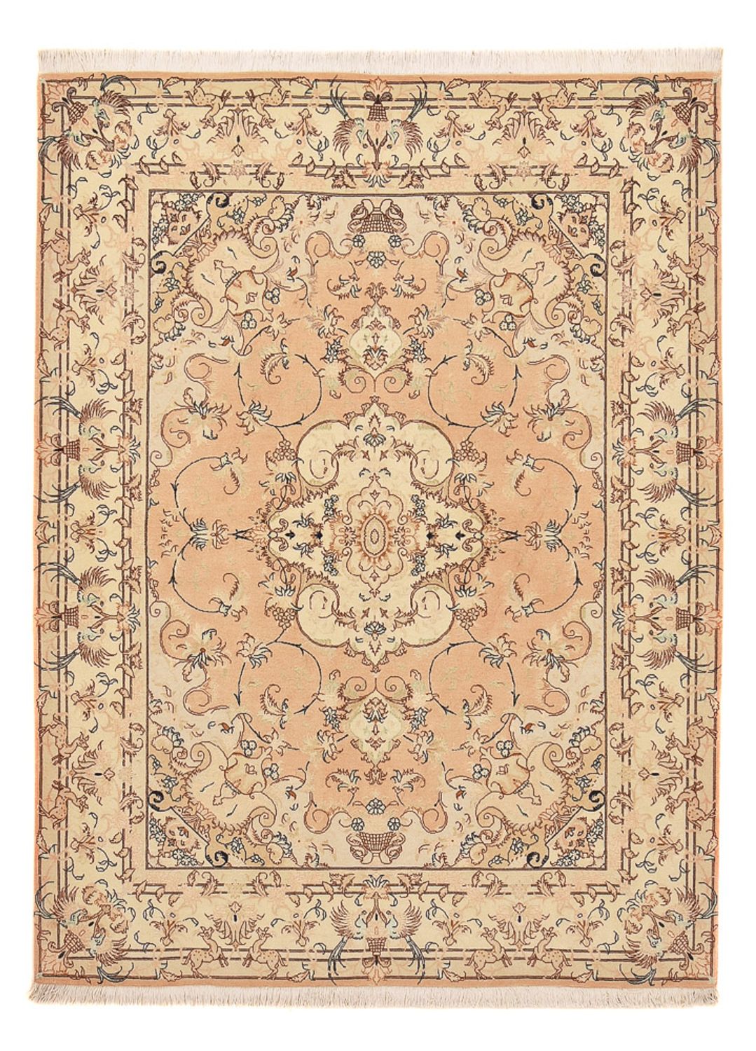 Perzisch tapijt - Tabriz - Royal - 203 x 153 cm - karamel
