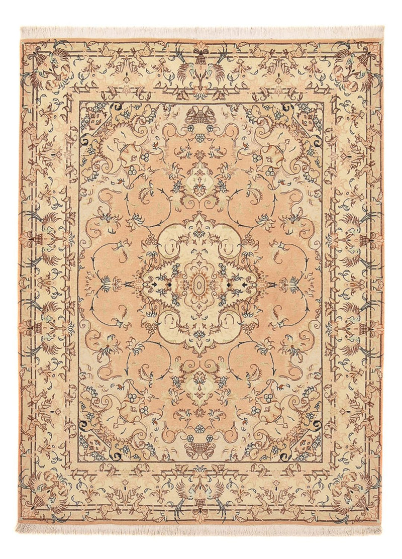 Perzisch tapijt - Tabriz - Royal - 203 x 153 cm - karamel