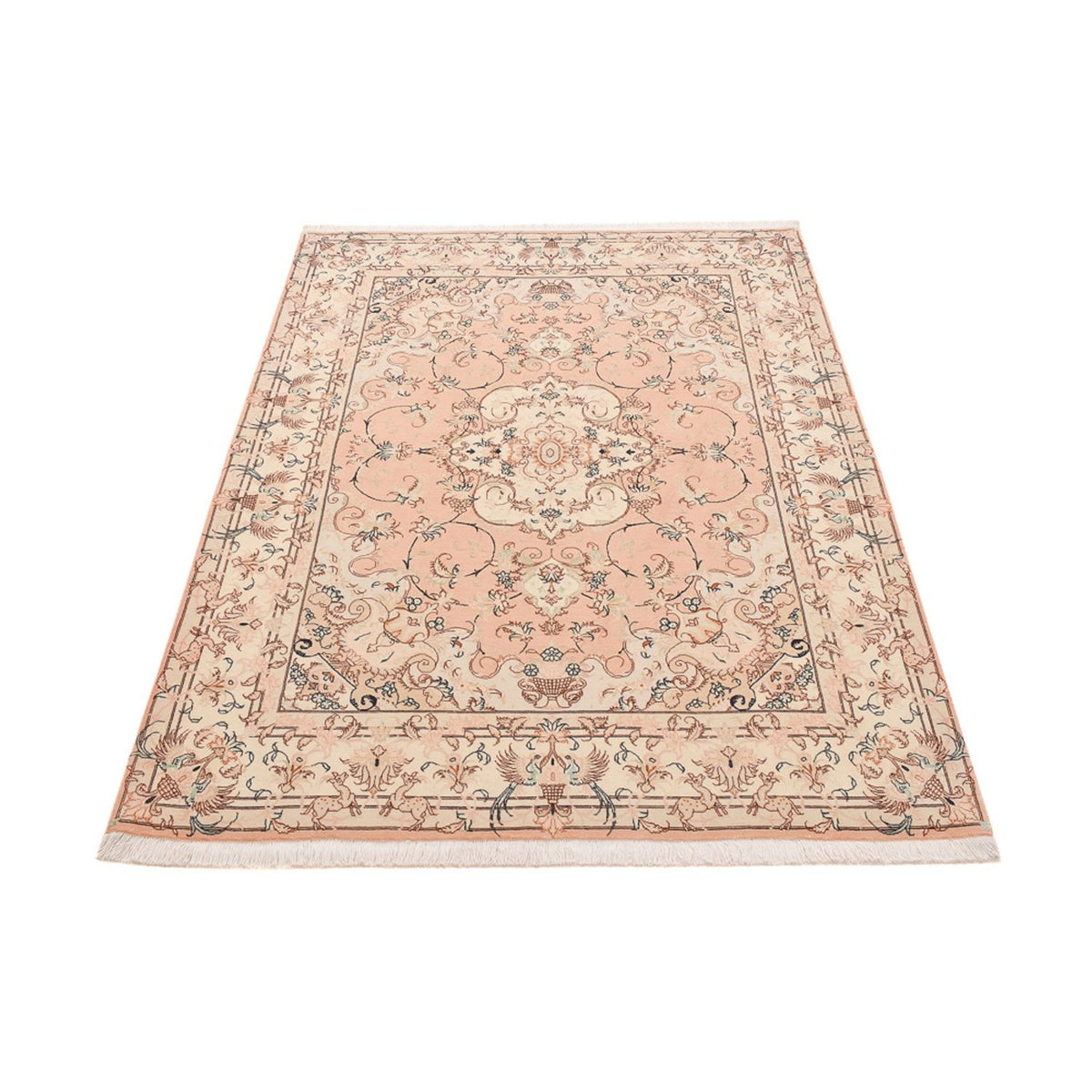 Perzisch tapijt - Tabriz - Royal - 203 x 153 cm - karamel